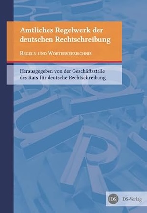 Cover des Amtlichen Regelwerks 2024